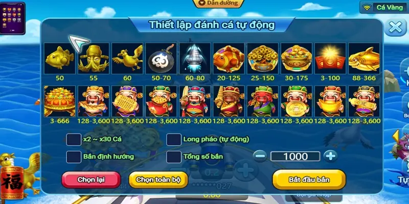 TP Câu Cá Vàng Hi88: Tận Hưởng Tựa Game Đổi Thưởng Cực Hot Chế độ bắn tự động cực hay